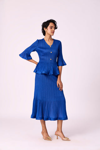 Merylyn Skirt Set - Azure Blue