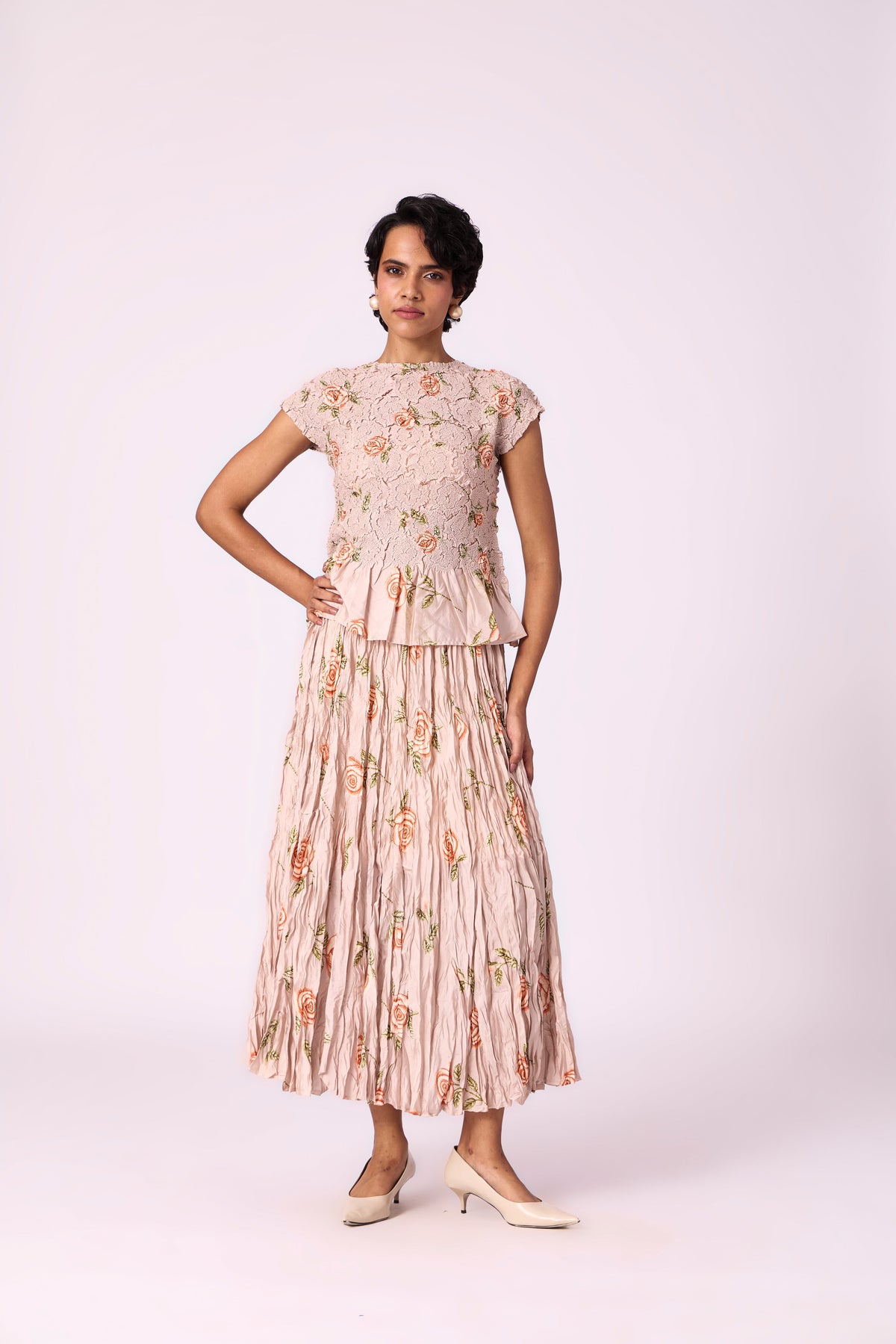 Jade Floral Set - Beige