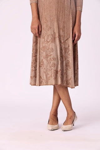 Levy Floral Dress - Denim Mocha