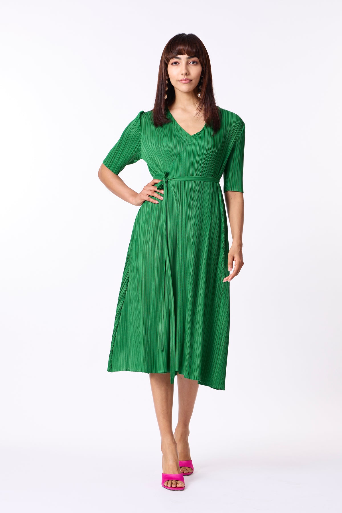 Isabella Wrap Dress - Green
