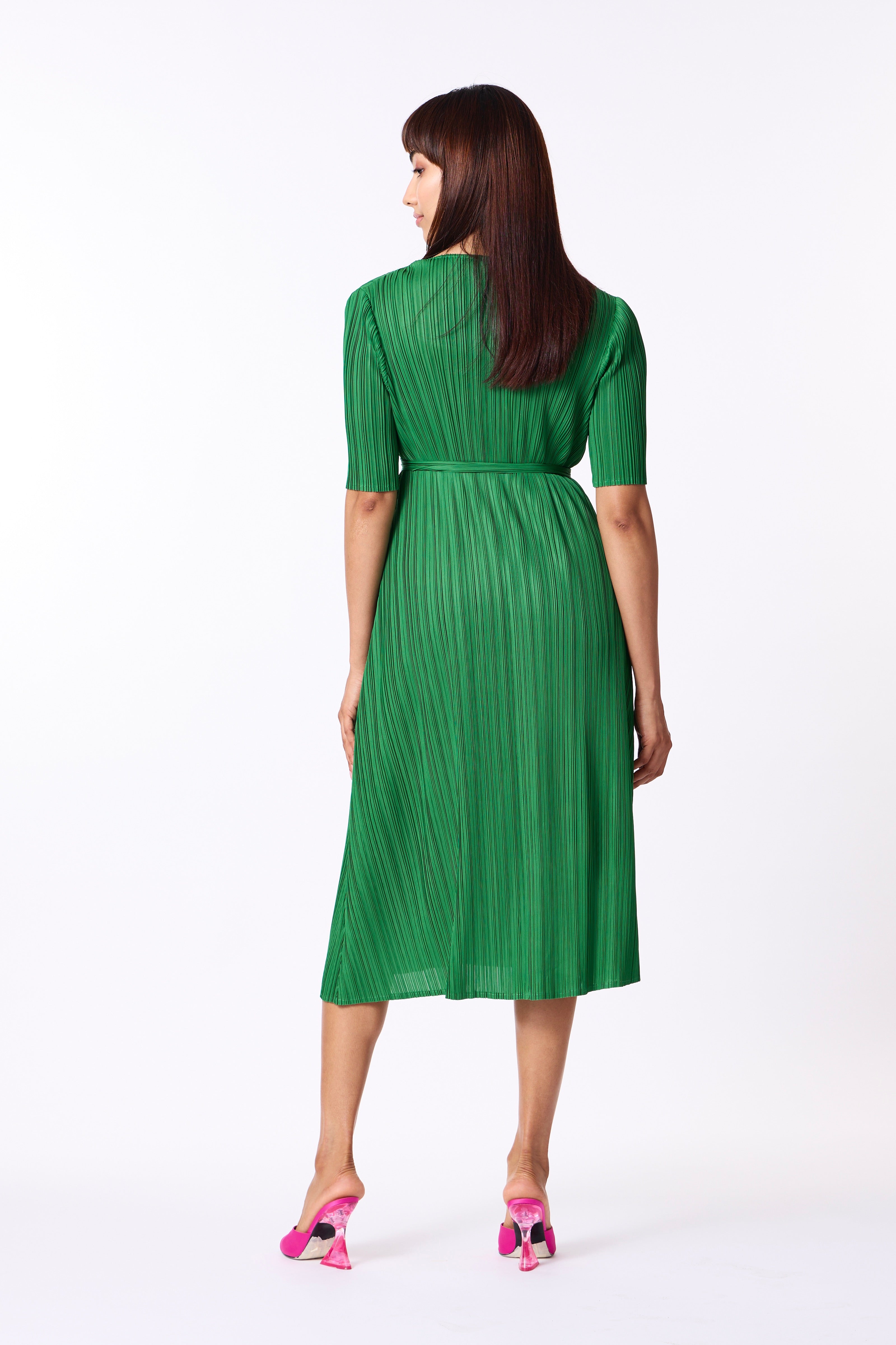 Isabella Wrap Dress - Green