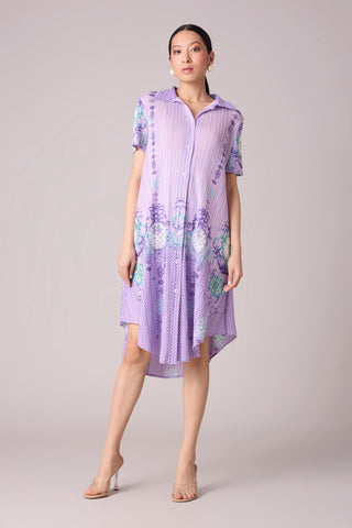 Freya Print Dress - Lilac