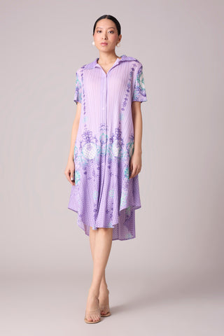 Freya Print Dress - Lilac