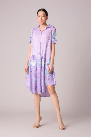 Freya Print Dress - Lilac