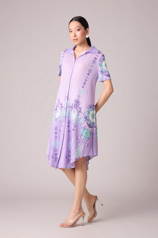 Freya Print Dress - Lilac