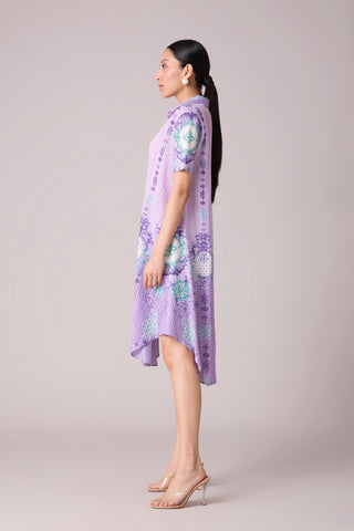 Freya Print Dress - Lilac