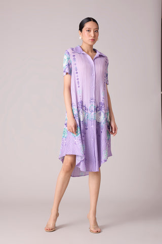 Freya Print Dress - Lilac