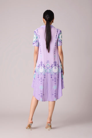 Freya Print Dress - Lilac