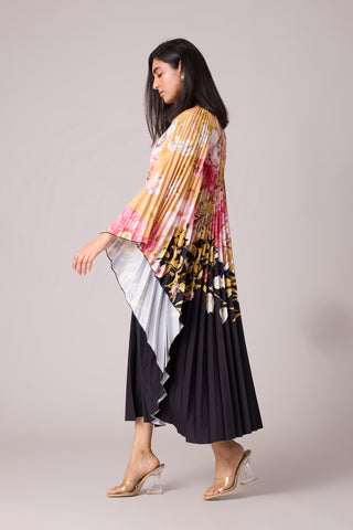 Sarah Floral Kaftan - Black