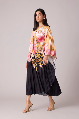 Sarah Floral Kaftan - Black