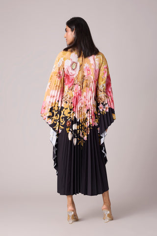 Sarah Floral Kaftan - Black