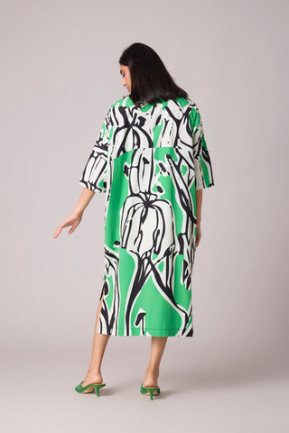 Quinn Print Dress - Green