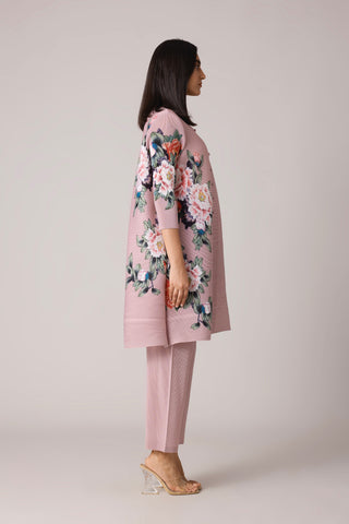 Mira Floral Tunic Set - Dull Pink