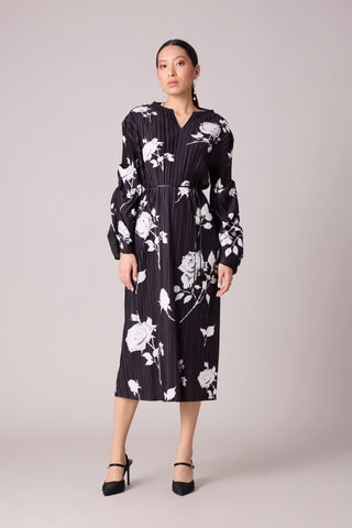 Skylar Floral Dress - Black