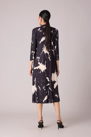 Julia Print Dress - Black