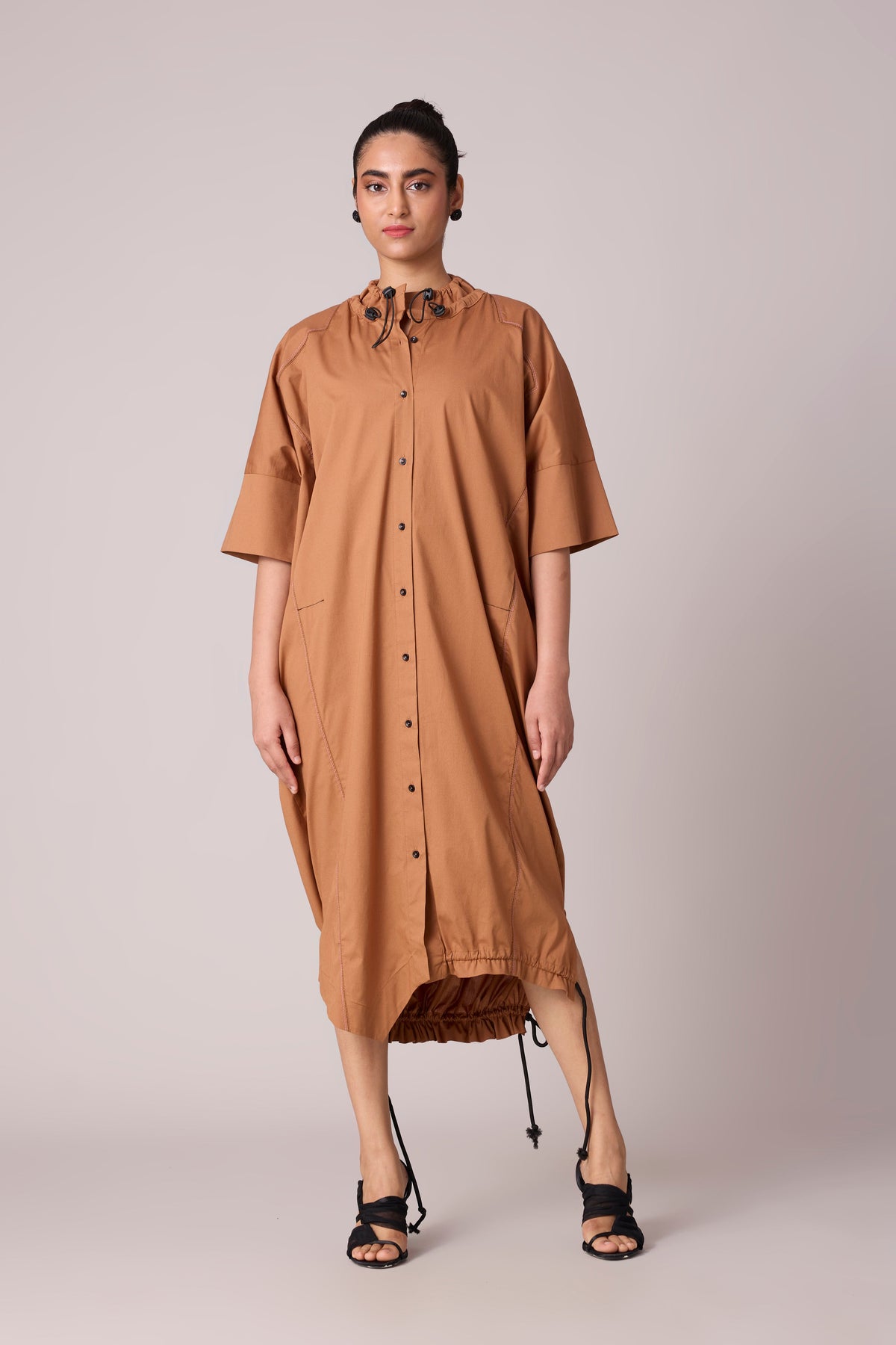 Lexis Shirt Dress - Caramel