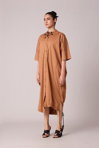 Lexis Shirt Dress - Caramel