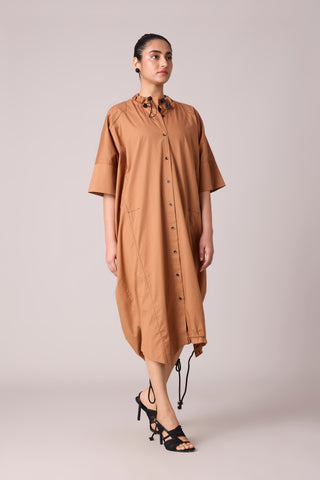 Lexis Shirt Dress - Caramel