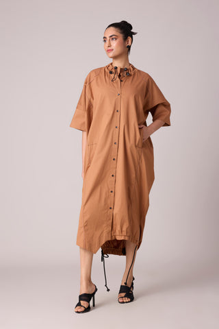 Lexis Shirt Dress - Caramel