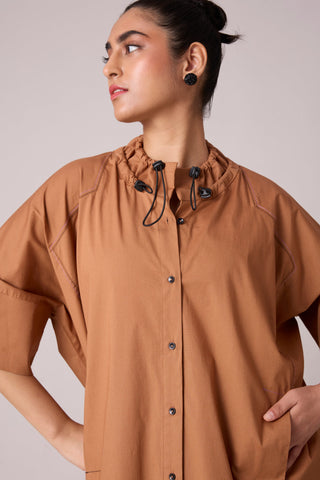 Lexis Shirt Dress - Caramel