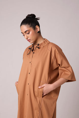 Lexis Shirt Dress - Caramel