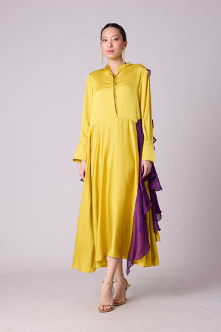 Clive Shirt Dress - Canary Yellow