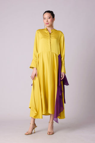 Clive Shirt Dress - Canary Yellow