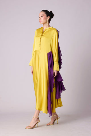 Clive Shirt Dress - Canary Yellow