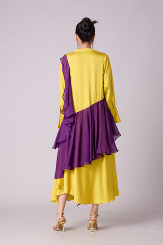 Clive Shirt Dress - Canary Yellow