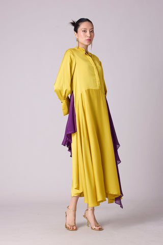 Clive Shirt Dress - Canary Yellow