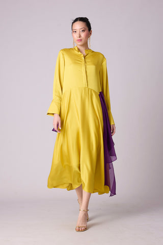 Clive Shirt Dress - Canary Yellow