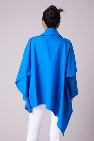 Ayaka Embellished Shirt - Aster Blue