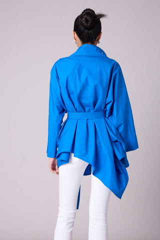 Ayaka Embellished Shirt - Aster Blue