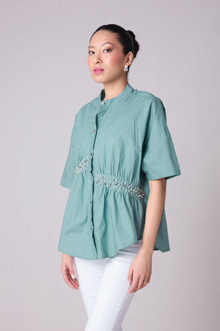 Tatum Shirt - Stone Blue