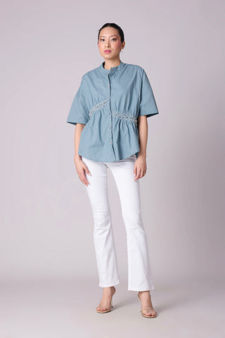 Tatum Shirt - Stone Blue