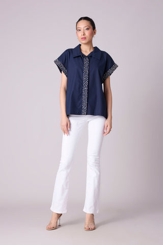 Claudette Shirt - Navy