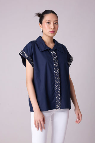 Claudette Shirt - Navy