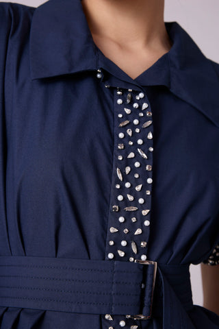 Claudette Shirt - Navy