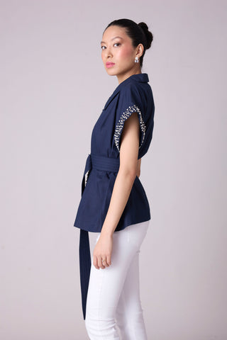 Claudette Shirt - Navy