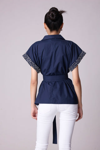 Claudette Shirt - Navy