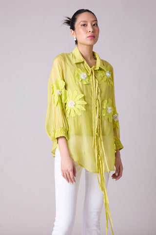 Jolie Shirt - Lime Organza