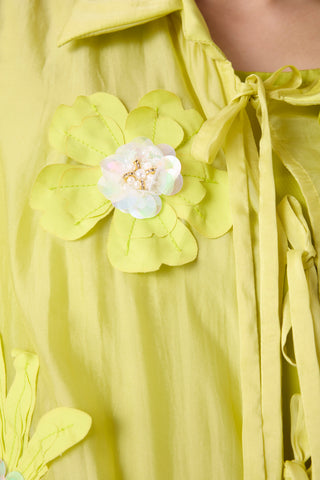 Jolie Shirt - Lime Organza