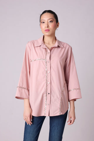 Capri Shirt - Ash Pink