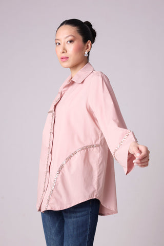 Capri Shirt - Ash Pink