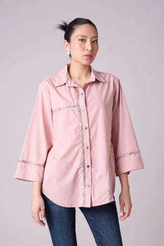 Capri Shirt - Ash Pink