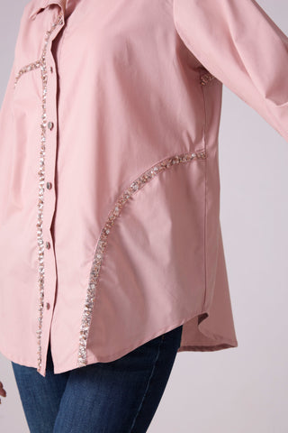 Capri Shirt - Ash Pink