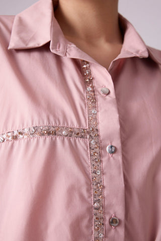 Capri Shirt - Ash Pink