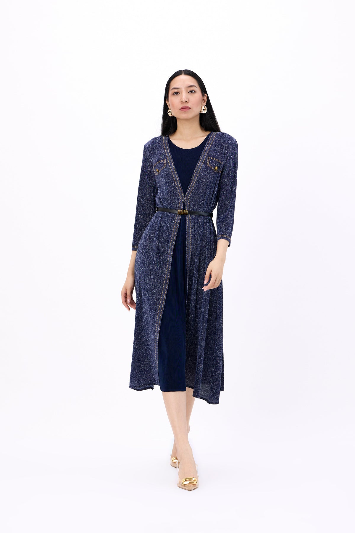 Nicola Denim Dress - Navy
