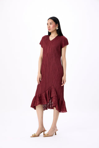 Dawn Dress - Sangria Maroon