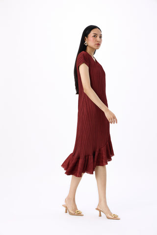 Dawn Dress - Sangria Maroon